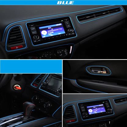 Blue 16ft Car Interior Edge Crack Moulding Trim for Auto Decor