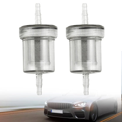 2 x Transparent Diesel Filter Fuel Kit Plastic Air Heater for Camper RV