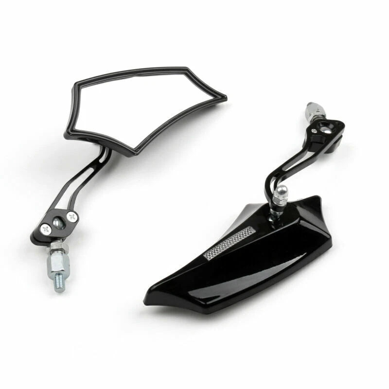 8mm/10mm Rear View Mirrors for Motorcycle Chopper Cruiser
