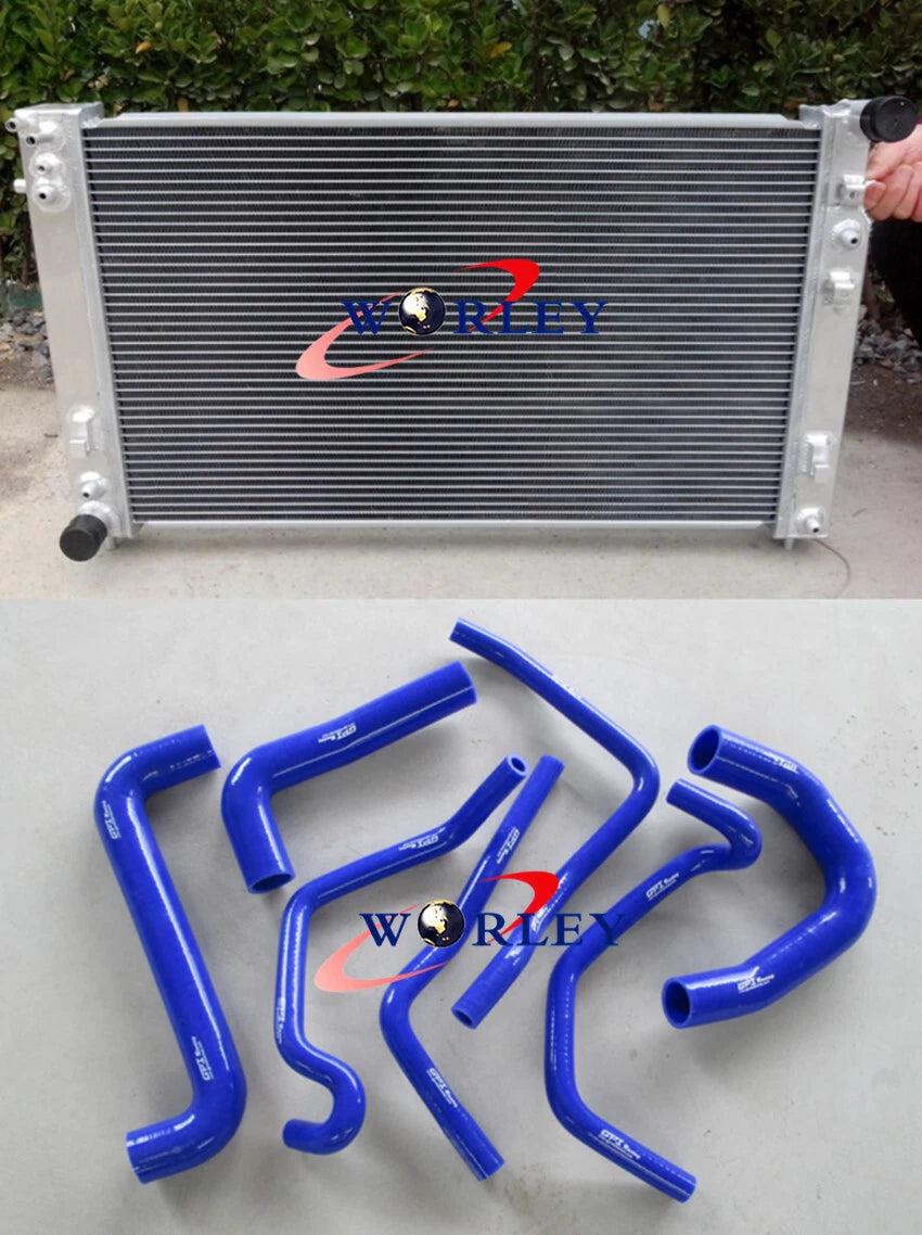Aluminum Radiator + RED Hose for Holden Commodore VT VX VU HSV V8 (1997-2002)