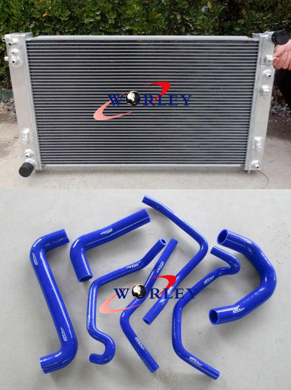 Aluminum Radiator + RED Hose for Holden Commodore VT VX VU HSV V8 (1997-2002)