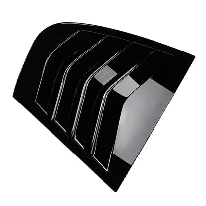 2 x Gloss Black Rear Side Window Shutter Covers for BMW 3 Series E90 (2005-12)