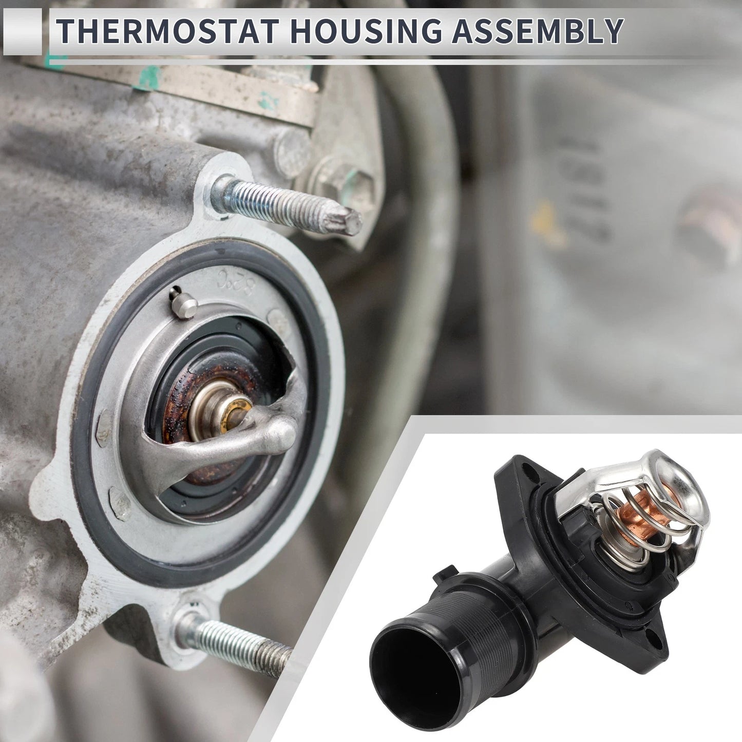 Engine Coolant Thermostat Housing for Peugeot 306 Hatchback Van (96-01)