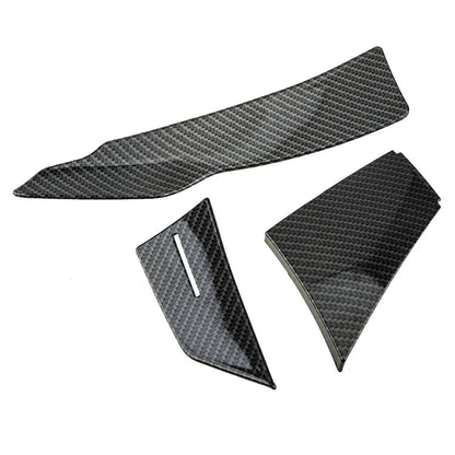 6pcs Carbon Fiber ABS Front Bumper Splitter Fins for Car