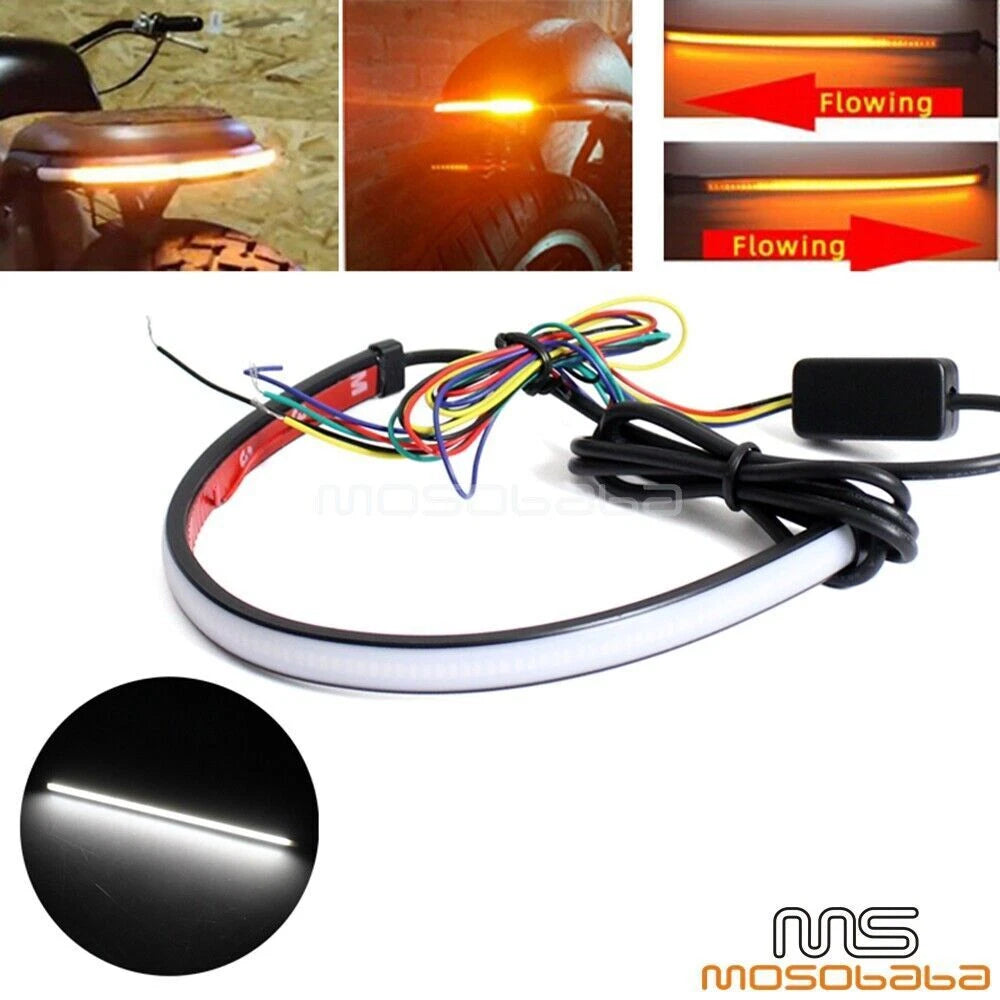 LED Switchback DRL Tube Light Strip for Universal Cars