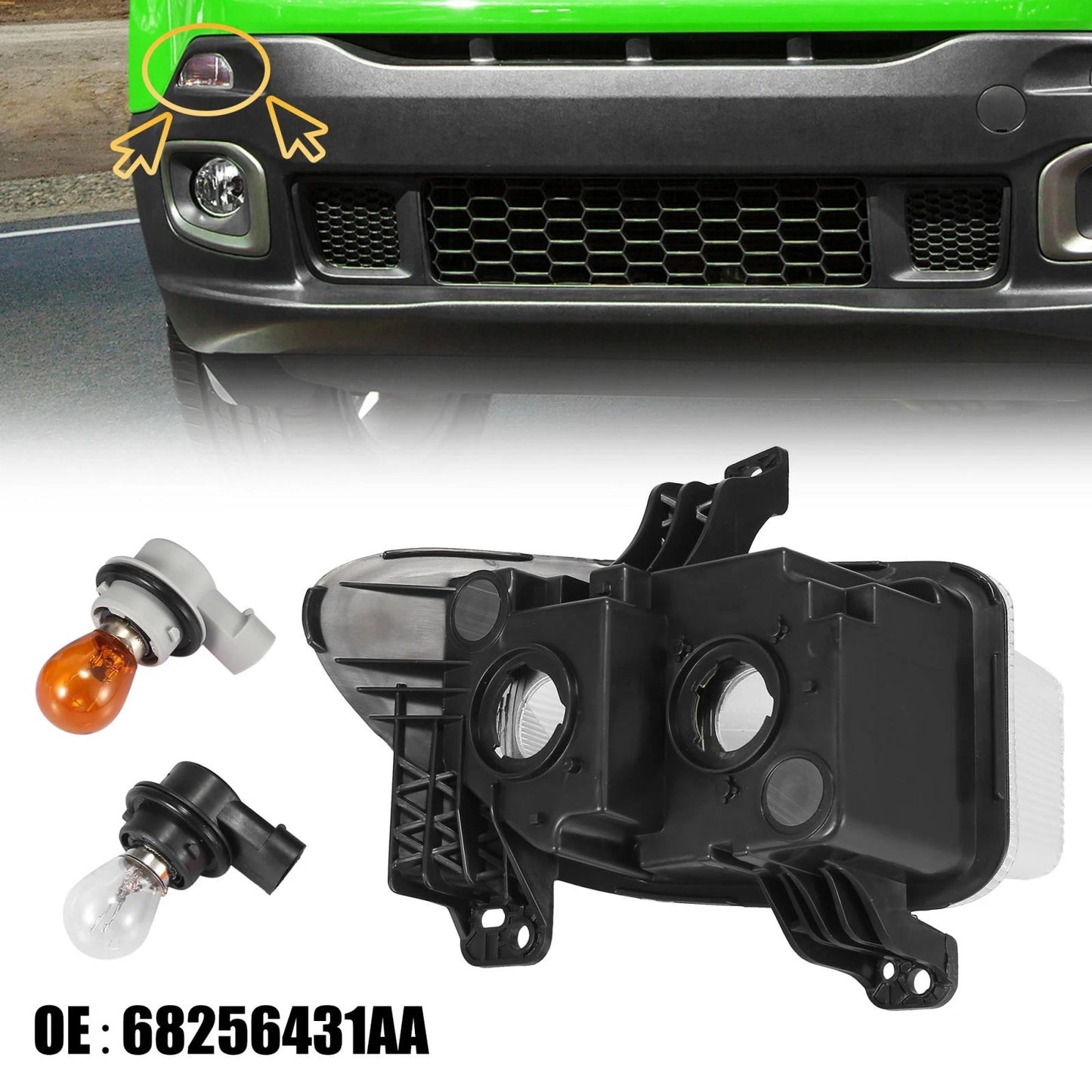 Front Turn Signal Light for Jeep Renegade (2015-2018) Right Passenger Side