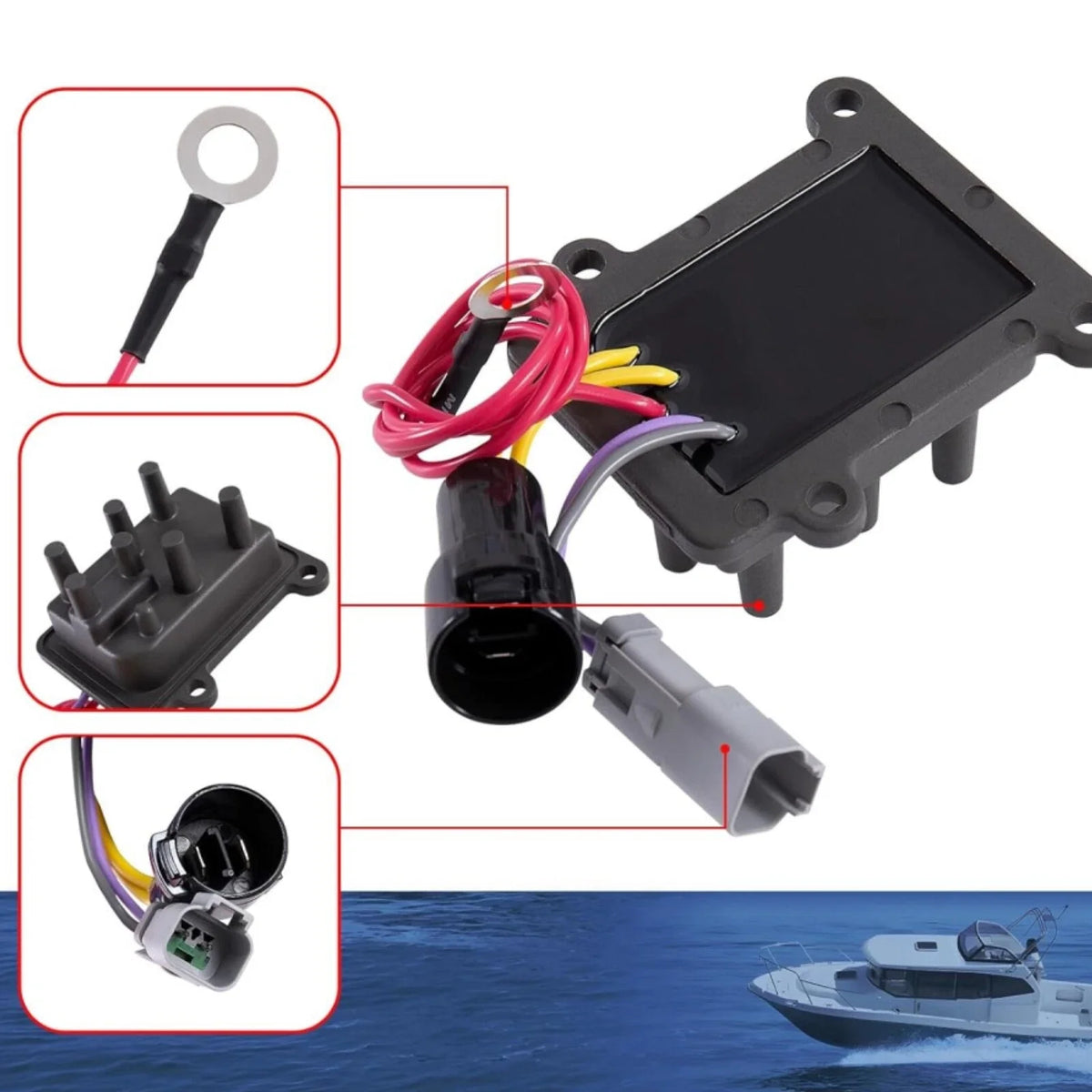 Rectifier Regulator 35 AMP for Johnson Evinrude 193-6048 586048 586075