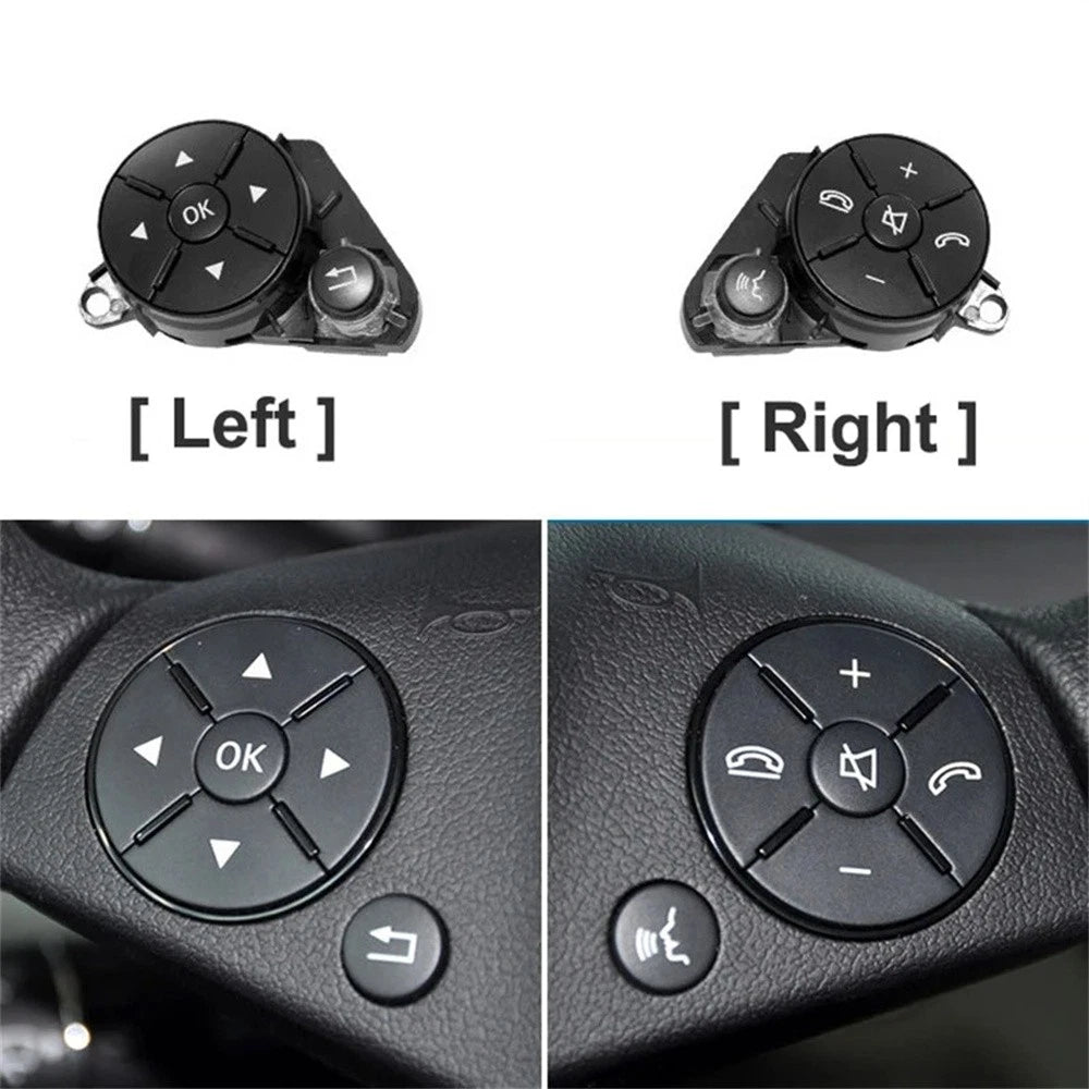 Car Steering Wheel Switch Buttons for Benz W204 W21204 W207 (2007-2015)