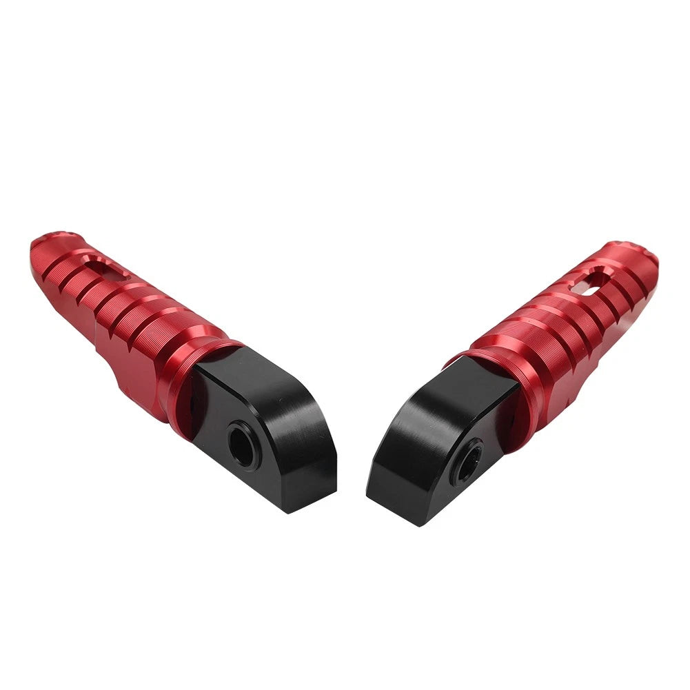 Red Rear Passenger Foot Pegs for Trident 660, Street Triple 765 (2021-2024)