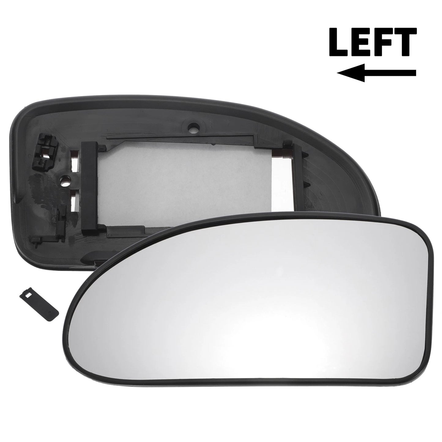 Left Side White Mirror Glass for Ford Focus (1998-2004)