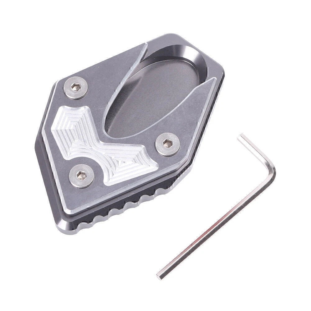 Aluminum Kickstand Side Stand Pad for Suzuki GSX250R (2017-2018) Gray