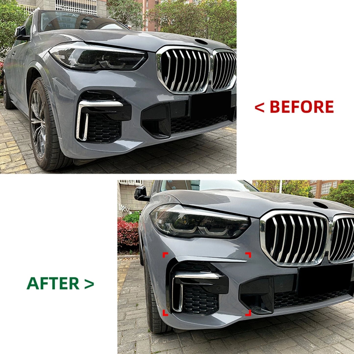 Carbon Fiber Front Side Air Vent Trim for BMW X5 G05 (2019-2022)