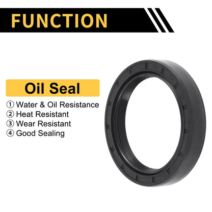 Oil Seal 45x60x10mm Seal Ring Rotary Shaft Seal NBR Rubber 5pcs for Make Model