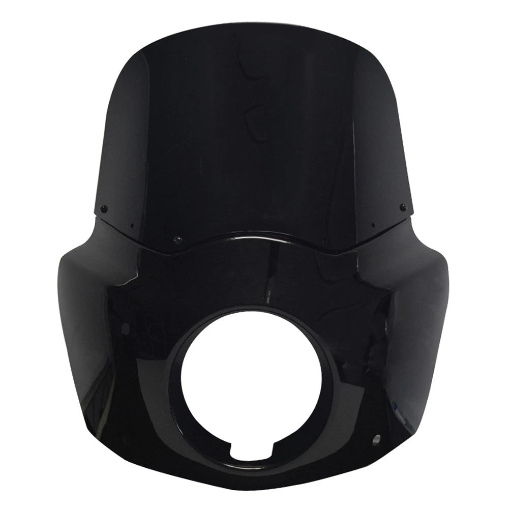 11" Black Headlight Fairing Windshield for Harley Softail Street Bob (18-24)