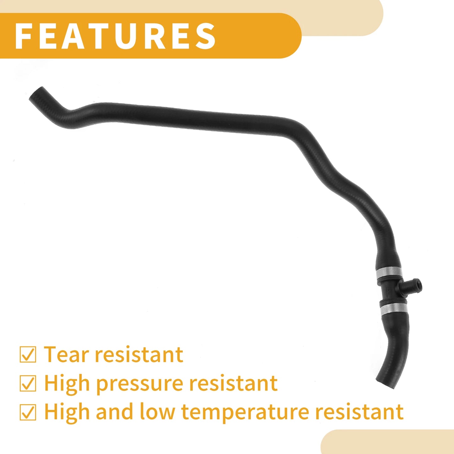 Radiator Hose for BMW X5, X6 2011-2014 (2011-2014) Rubber