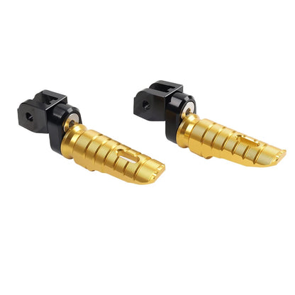 Gold Front Footrests Pegs for Ducati Monster 1100 2009-2013, 821, 1200 2014-2020