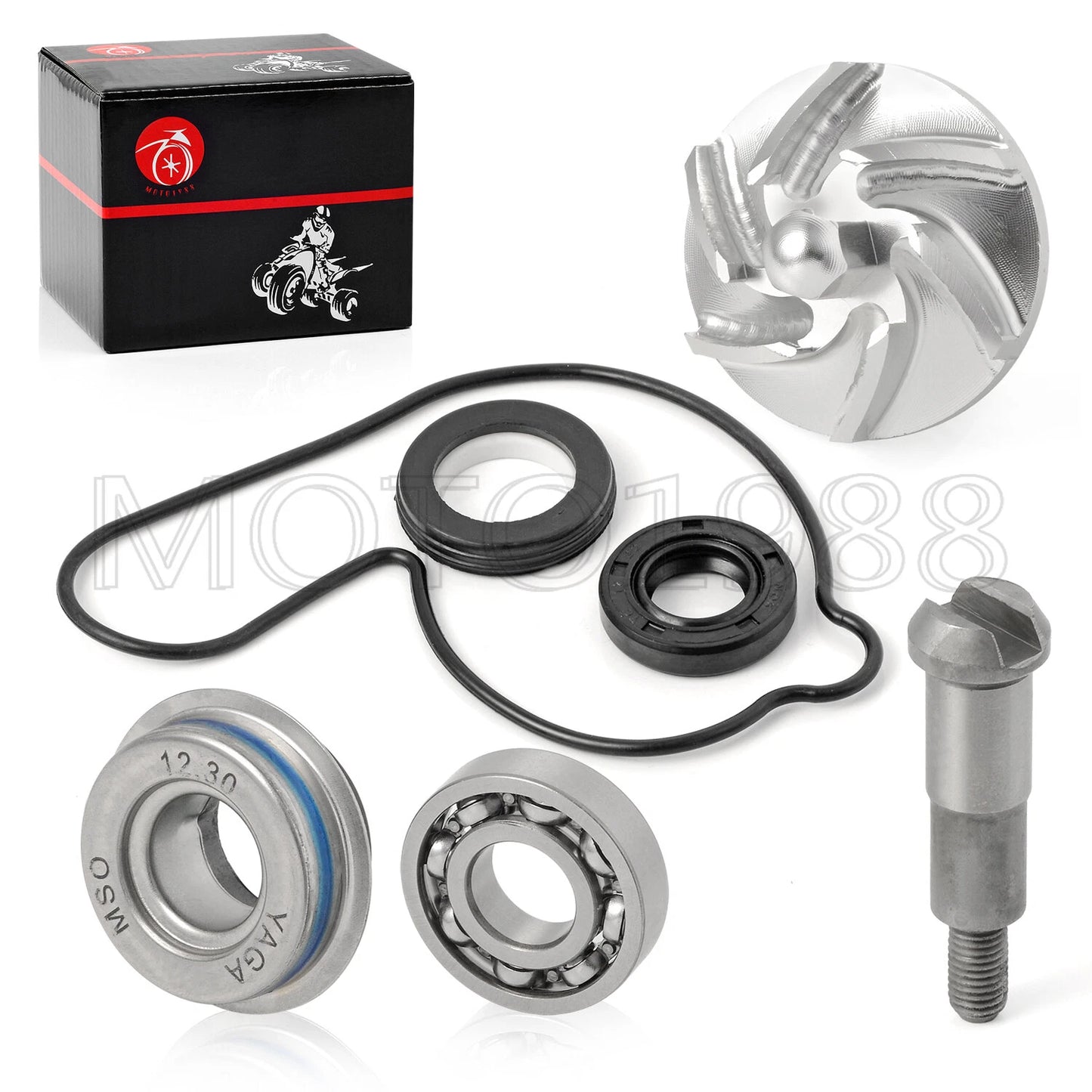 2x Water Pump Seal Repair Kit for Honda TRX450R/TRX450ER (2004–2014)