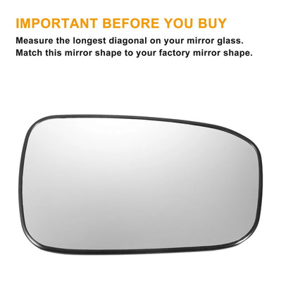 Right Side Heated White Mirror Glass for Honda Accord (2003-2007)