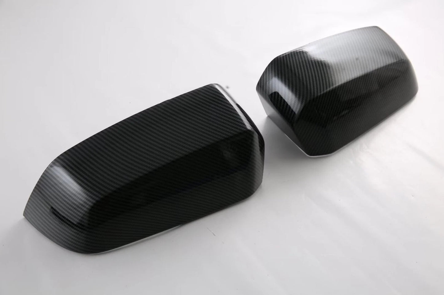 Side Rearview Mirror Lid Carbon Fiber Cover Trim for Ford Ranger (2023)