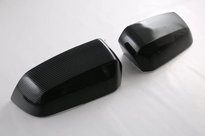 Side Rearview Mirror Lid Carbon Fiber Cover Trim for Ford Ranger (2023)