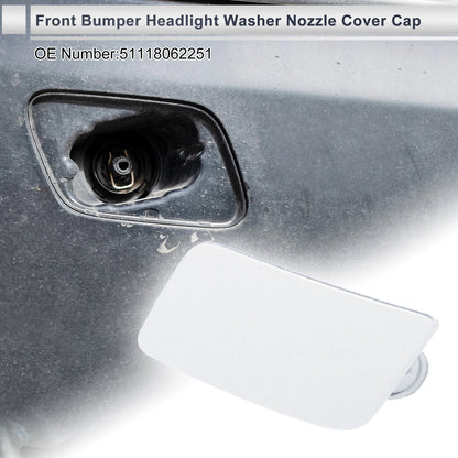 Front Left Bumper Headlight Washer Nozzle Cover for BMW 335i GT (2012-2015)