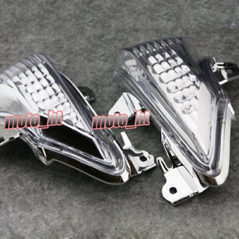 Clear Turn Signal Indicator Blinker Lens for Kawasaki ZX10R (2008-2009)