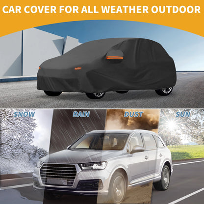Waterproof Car Cover for Peugeot 208 Black (190T-PU) (2012-2023)