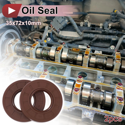 Oil Seal 35x72x10mm Brown 2 x
