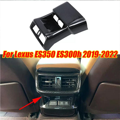 Carbon Fiber Rear Air Vent Outlet AC Cover Trim for Lexus ES (2019–2022)