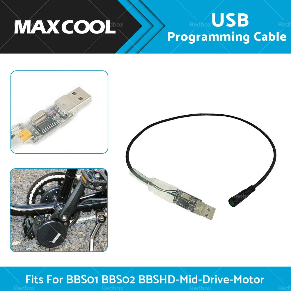 5Pin USB Cable for Bafang BBS01 BBS02 BBSHD Mid Drive Motor