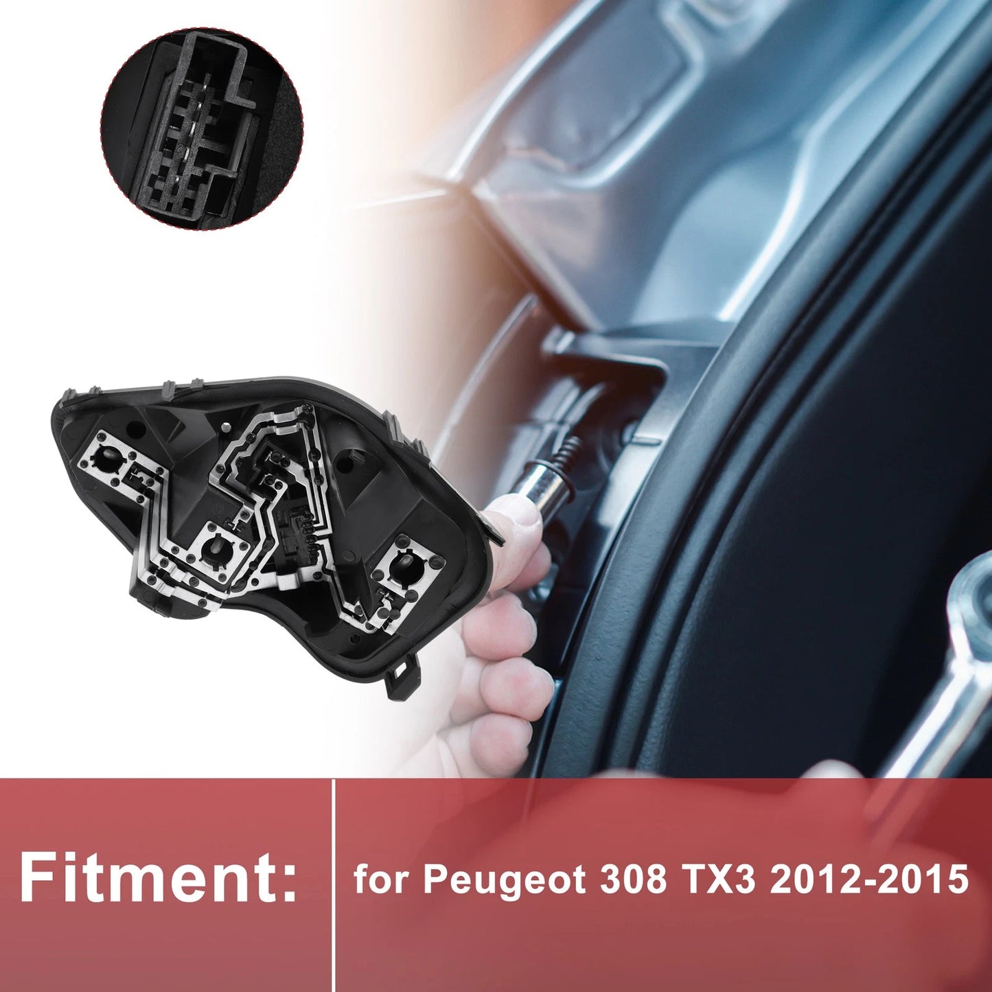 Left Tail Light Socket for Peugeot 308 TX3 (2012-2015)