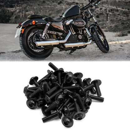 40pcs M6 Hex Socket Head Bolts Screws for Motorcycle