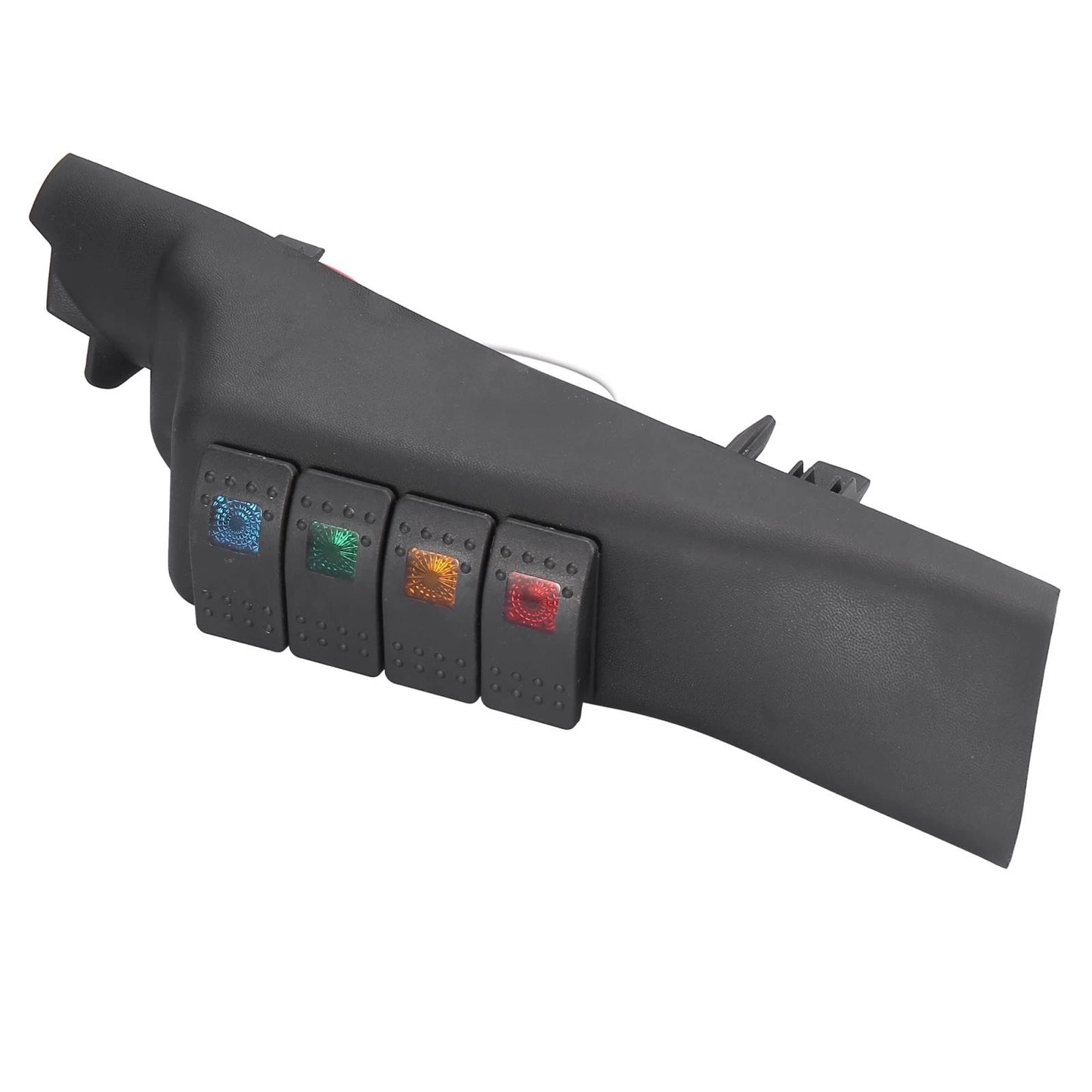 Interior Left A Pillar Switch Pod Panel with 4 Rocker Switches for Jeep Wrangler