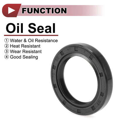 Rotary Shaft Seal 5 Pcs 32x47x7mm Oil Seal Nitrile 70D Black for Make Model