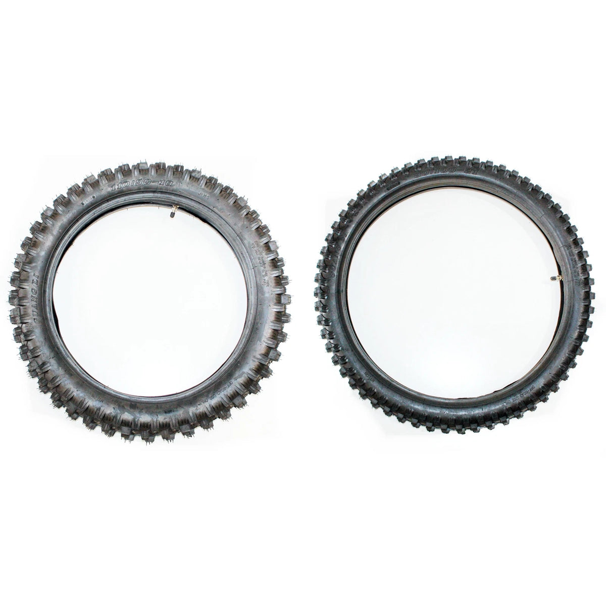 21" Front & 18" Rear Knobby Tires & Tubes for PIT PRO TRAIL MX DIRT BIKE