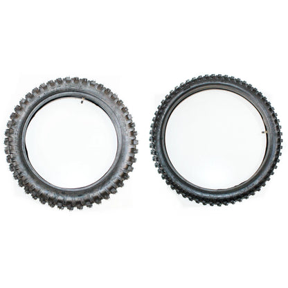 21" Front & 18" Rear Knobby Tires & Tubes for PIT PRO TRAIL MX DIRT BIKE