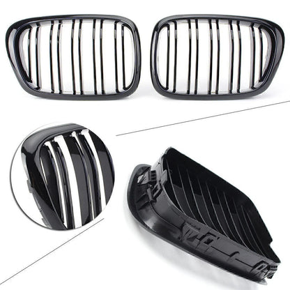 Black Front Upper Bumper Mesh Grille for BMW 5 Series E39 (1995-2004)