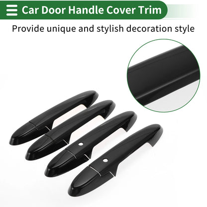 Smart Car Door Handle Cover Trim for Honda Fit Jazz GK5 GP5 (2014-2018) Black