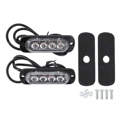 2 x License Plate Light 12V LED Tag Lamp for Motorcycle