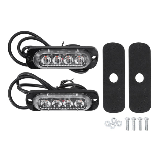 2 x License Plate Light 12V LED Tag Lamp for Motorcycle