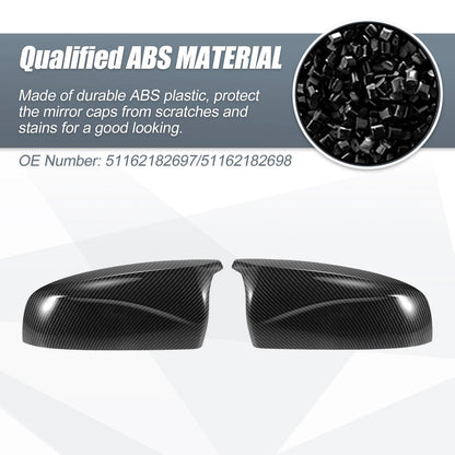Carbon Fiber Rearview Mirror Cover for BMW X5 X6 E70 E71 (2008-2013)