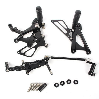 Black Rearset Footpegs for Triumph T595 509 955i 1050 Speed Triple (2006-2012)