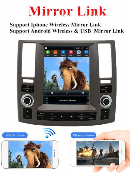 9.7'' Carplay Stereo Radio GPS for Infiniti FX35 FX45 (2006-2008)