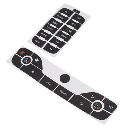 Radio + AC Button Repair Sticker for Ford S-Max (2011–2011)