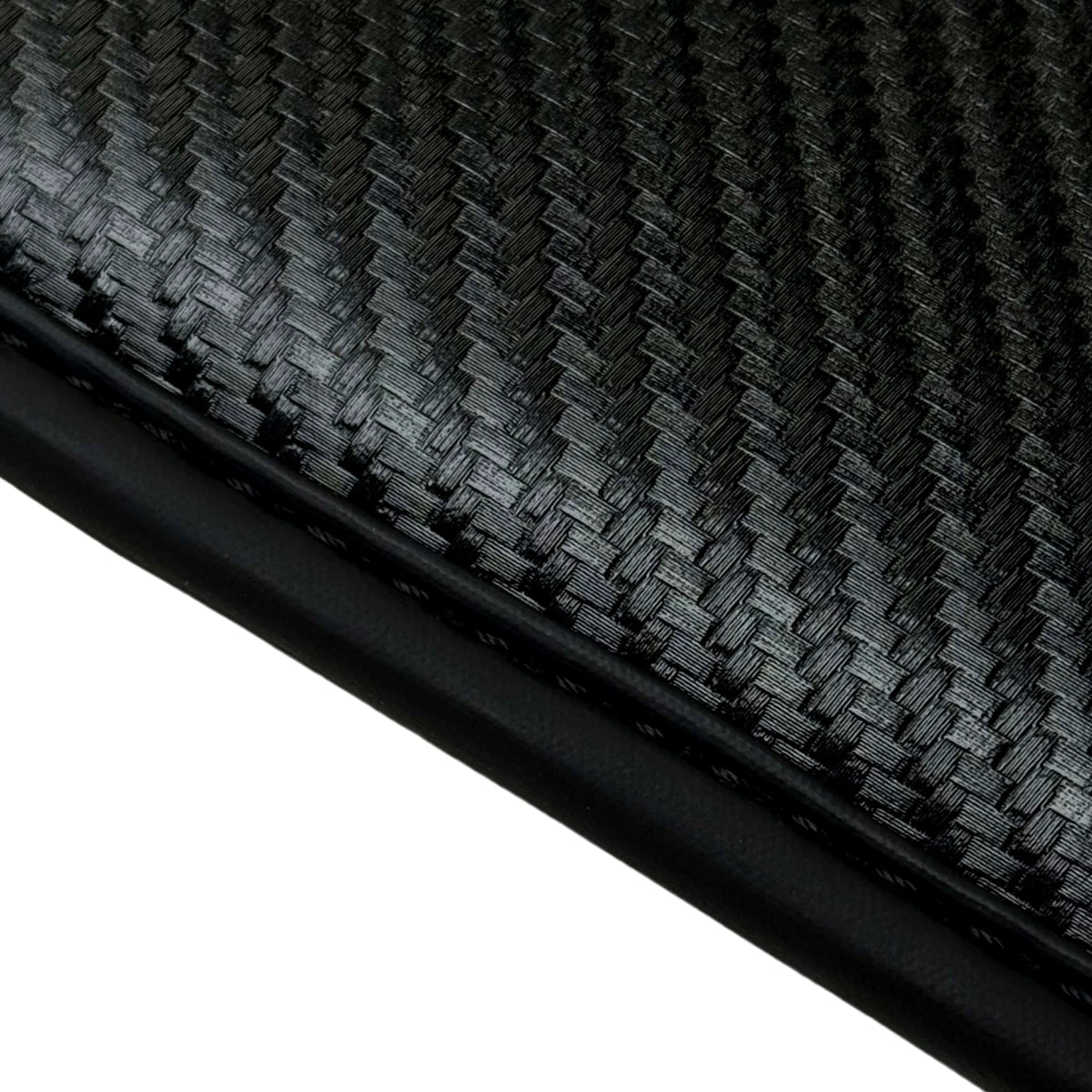 Black Floor Mats for Audi A4 B5 Facelift Sedan (1999-2001) with Carbon Finish