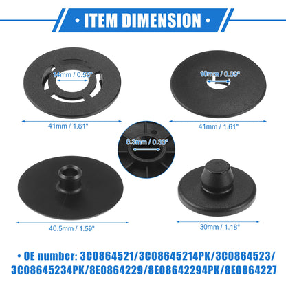 Car Holder Retainer Plastic Black for Volkswagen Audi