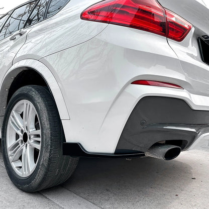 Rear Bumper Side Corner Splitter Aporn Spats for BMW X4 (2014–2018)