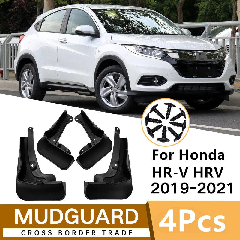 4Pcs Car Mud Flaps Splash Guards Fender Mudguard for Honda HR-V (2019–2021)