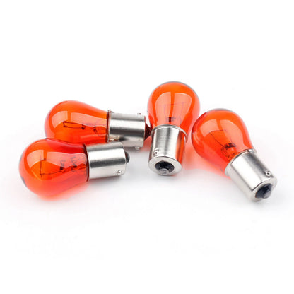 4pcs turn signal light lens covers + bulbs for Harley XL 883 48 (2009-2023)
