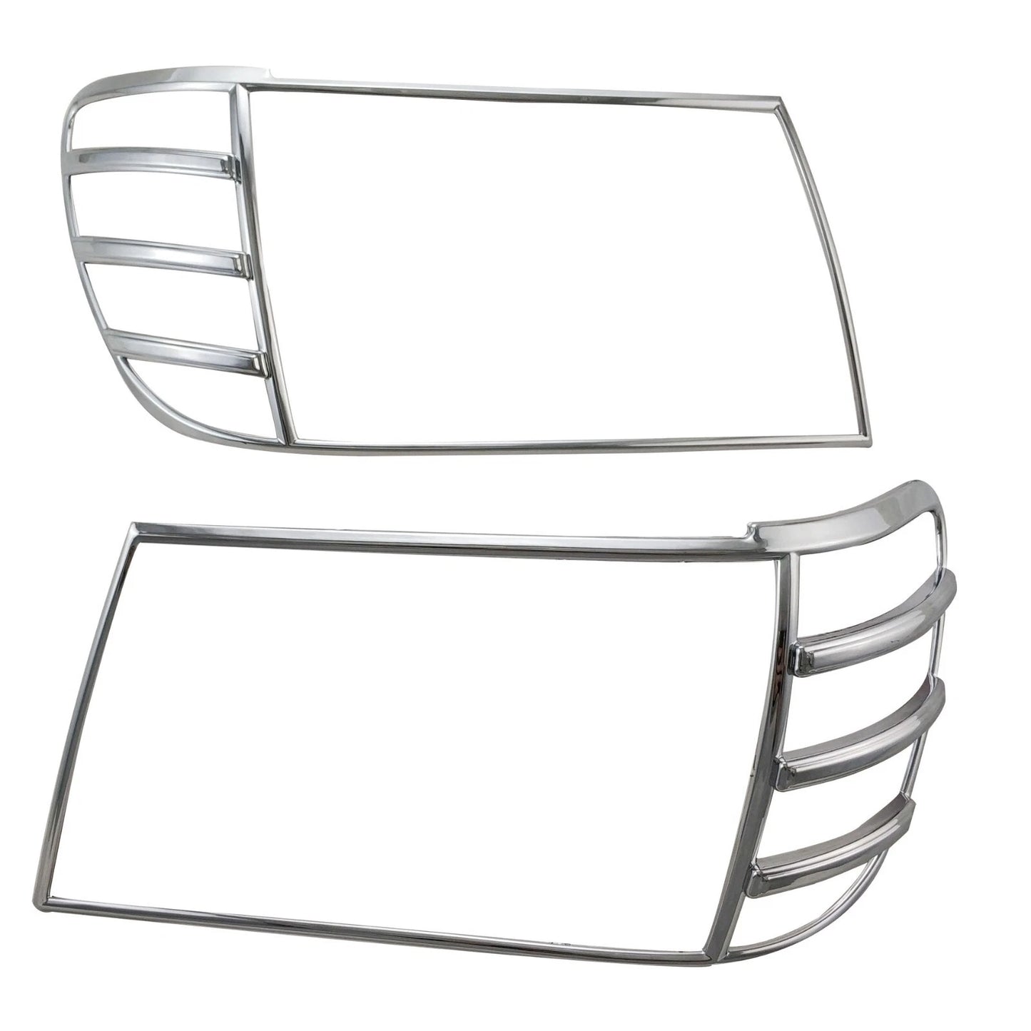 Chrome Front Light Lamp Cover Trim for Toyota Land Cruiser LC100 (2006-2007) 2 x